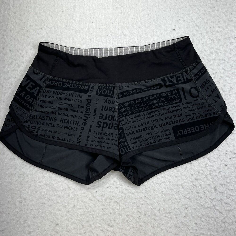 LuluLemon Manifesto Women's Size 4 Run Speed Classic Athletic 3" Inseam Shorts